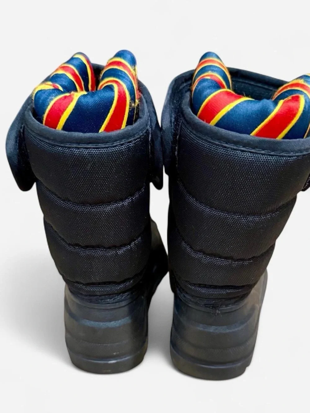 Polo by Ralph Lauren Black Outsole Boots with Red Logo